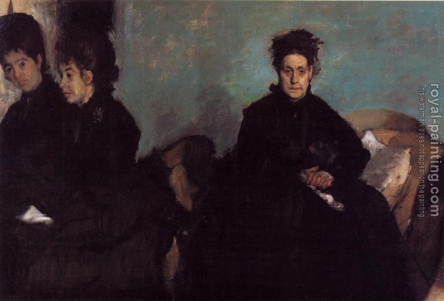 Edgar Degas : The Duchess di Montajesi with Her Daughters
